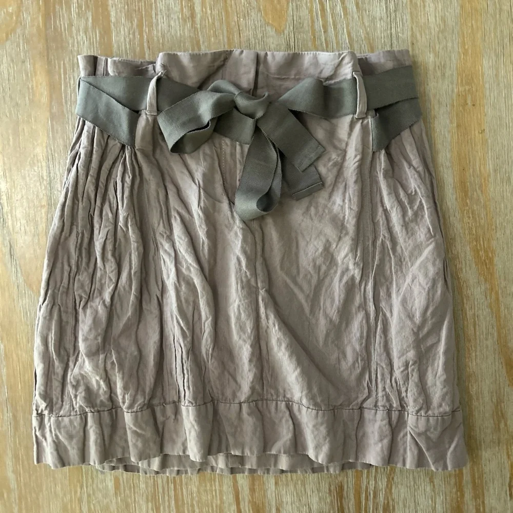 Ann Taylor LOFT Crinkle Mini Skirt